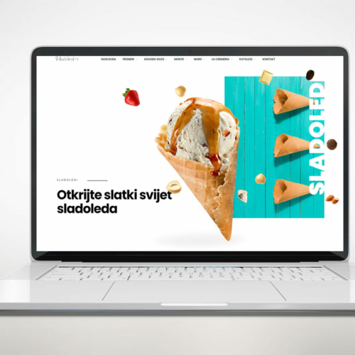 Web stranica sladoledi.hr